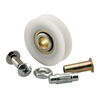 Prime-Line Steel Patio Sliding Door Roller Kit, 1-1/4 in. Concave Roller, White Plastic 2 Pack D 1798